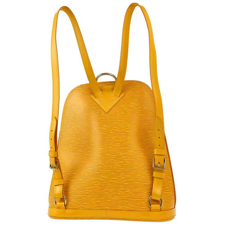 Louis Vuitton 1996 Yellow Epi Gobelins Backpack M52299