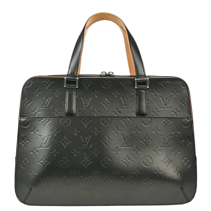 Louis Vuitton 2002 Black Monogram Mat Malden Handbag M55132