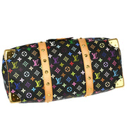 Louis Vuitton 2003 Black Monogram Multicolor Speedy 45 Handbag M92640