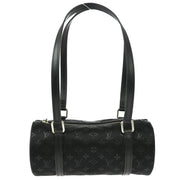 Louis Vuitton 2002 Black Monogram Satin Little Papillon M92352