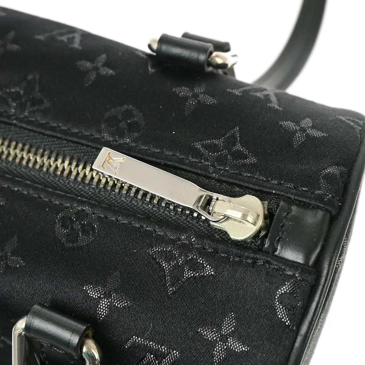 Louis Vuitton 2002 Black Monogram Satin Little Papillon M92352