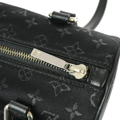Louis Vuitton 2002 Black Monogram Satin Little Papillon M92352