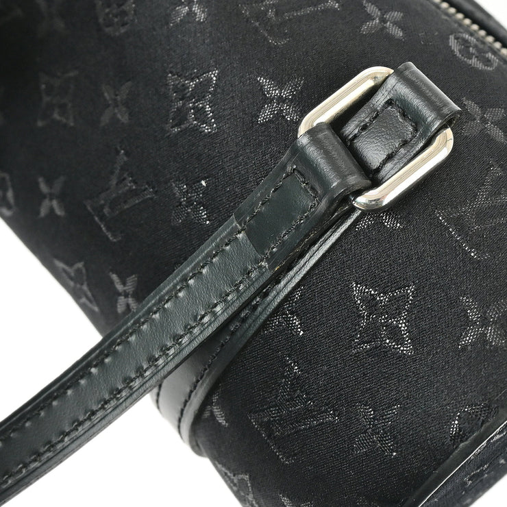 Louis Vuitton 2002 Black Monogram Satin Little Papillon M92352