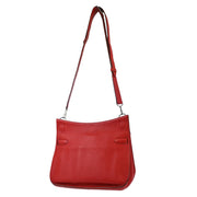 Hermes 2009 Red Taurillon Clemence Jypsiere 34 Shoulder Bag