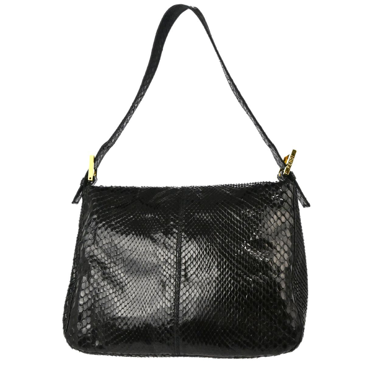 Fendi * Black Python Mamma Baguette Handbag – AMORE Vintage