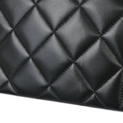 Chanel 1991-1994 Black Lambskin Small Diana Shoulder Bag