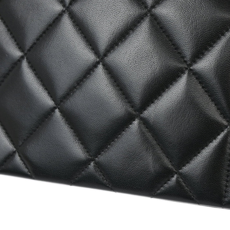 Chanel 1991-1994 Black Lambskin Small Diana Shoulder Bag