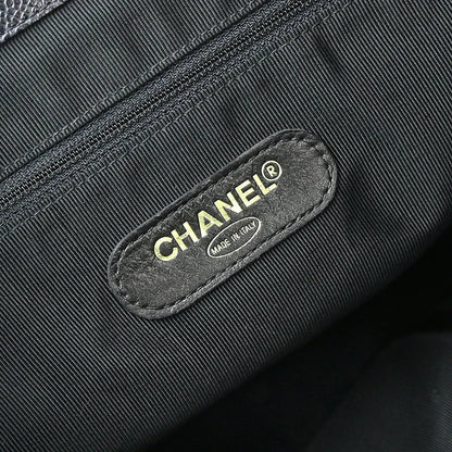 Chanel 1996-1997 Black Caviar Supermodel Shoulder Bag