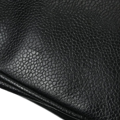 Chanel 1996-1997 Black Caviar Supermodel Shoulder Bag