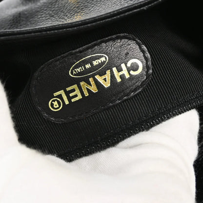 Chanel 1996-1997 Black Caviar Triple CC Backpack