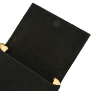 Chanel 2004-2005 Black Suede Lambskin Clutch Bag