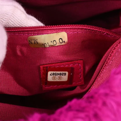 Chanel 2000-2001 Rabbit Fur Chain Shoulder Bag