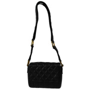 Chanel 1989-1991 Black Lambskin Single Flap Shoulder Bag