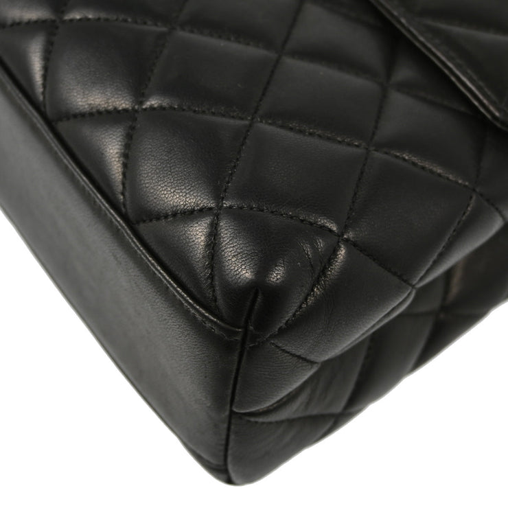 Chanel 1996-1997 Black Lambskin Kelly Handbag