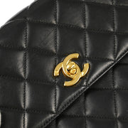 Chanel 1996-1997 Black Lambskin Kelly Handbag