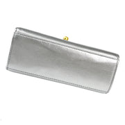 Chanel 1996-1997 Silver Lambskin Handbag