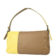 Fendi Bicolor Lambskin Baguette Handbag