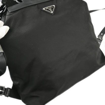 Prada 2015 Black Sequins Nylon Backpack