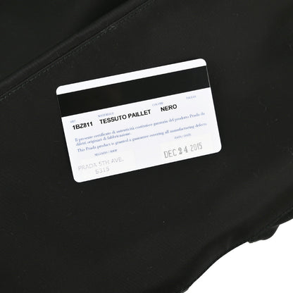 Prada 2015 Black Sequins Nylon Backpack