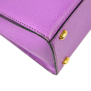 Celine Purple Leather Handbag