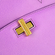 Celine Purple Leather Handbag