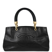 Chanel 2003-2004 Black Calfskin Tote Handbag