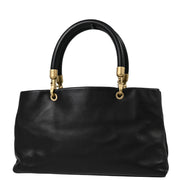 Chanel 2003-2004 Black Calfskin Tote Handbag