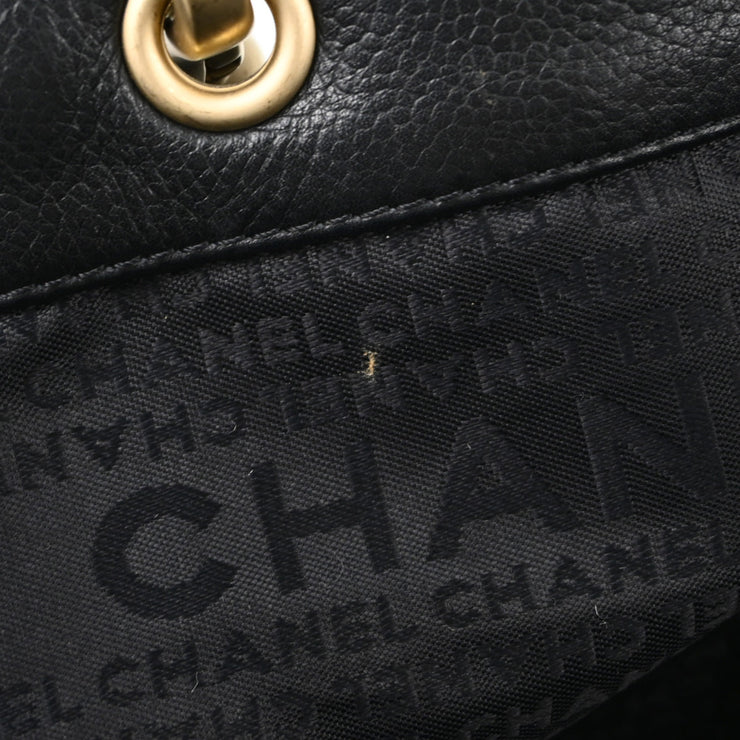 Chanel 2003-2004 Black Calfskin Tote Handbag