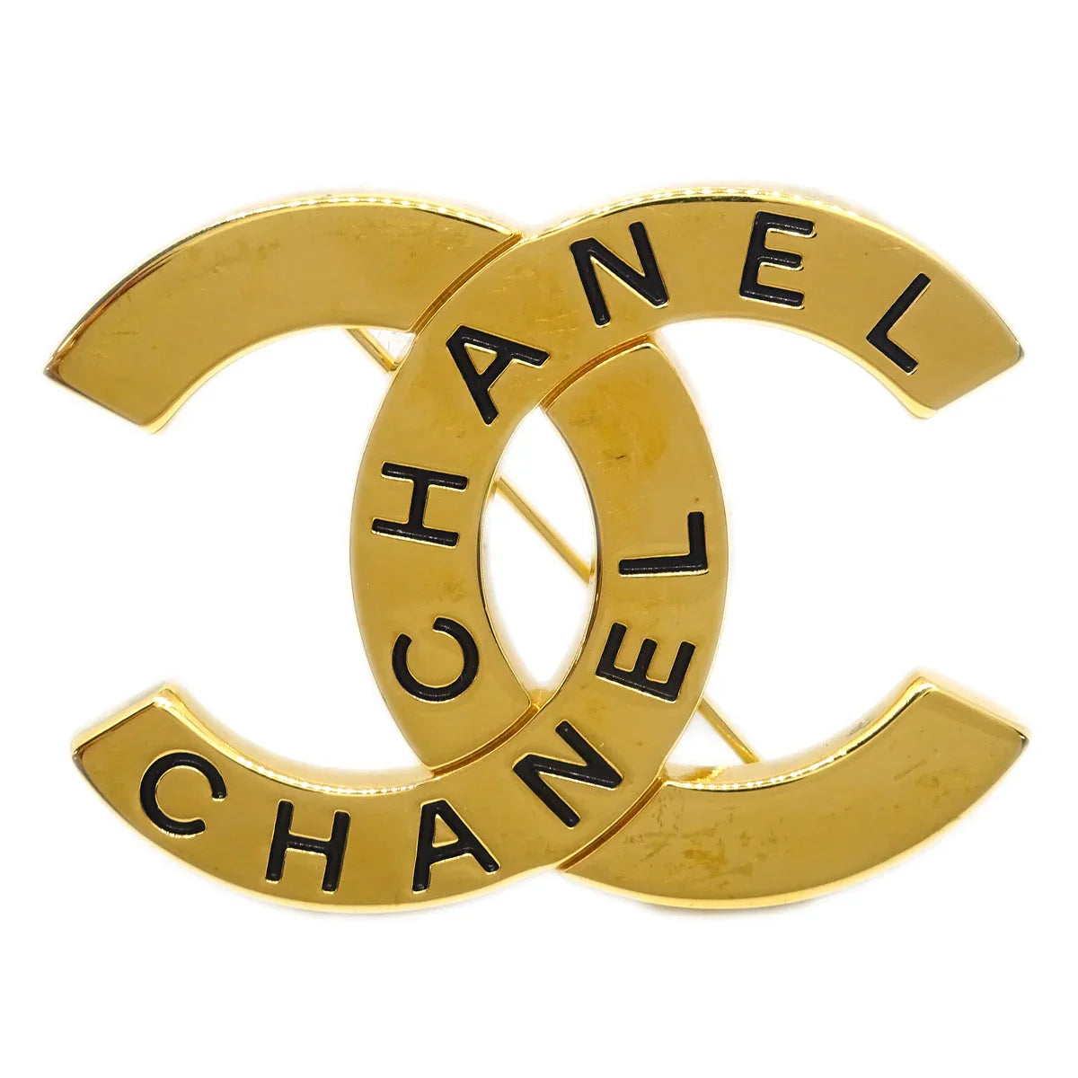 Chanel CC Brooch Pin Gold 98P