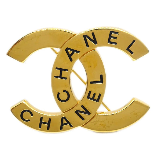 Chanel CC Brooch Pin Gold 98P