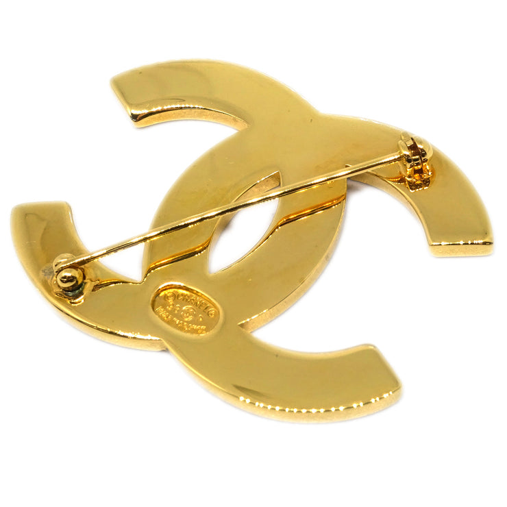 Chanel CC Brooch Pin Gold 98P