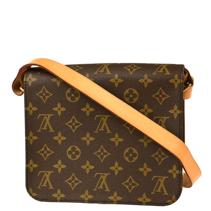 Louis Vuitton Monogram Cartouchiere MM Shoulder Bag M51253