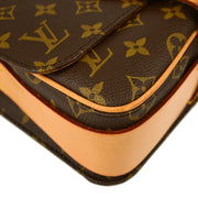 Louis Vuitton Monogram Cartouchiere MM Shoulder Bag M51253