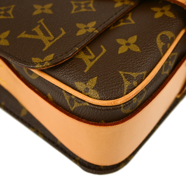 Louis Vuitton Monogram Cartouchiere MM Shoulder Bag M51253