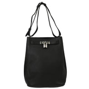 Hermes Black Togo So Kelly 22 Shoulder Bag