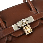 Hermes Chocolat Evercalf Birkin 30 Handbag