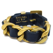 Chanel Bracelet Gold Black 94P