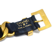 Chanel Bracelet Gold Black 94P