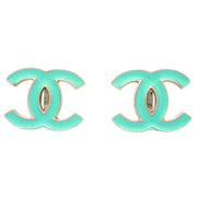 Chanel CC Earrings Clip-On Green 08C