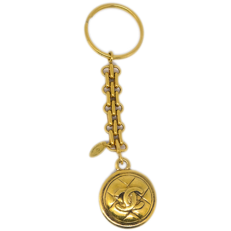 Chanel Gold Medallion Key Holder Small Good