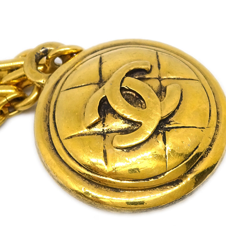 Chanel Gold Medallion Key Holder Small Good