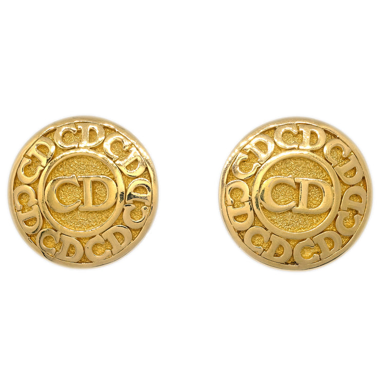 Christian Dior Earrings Clip-On Gold