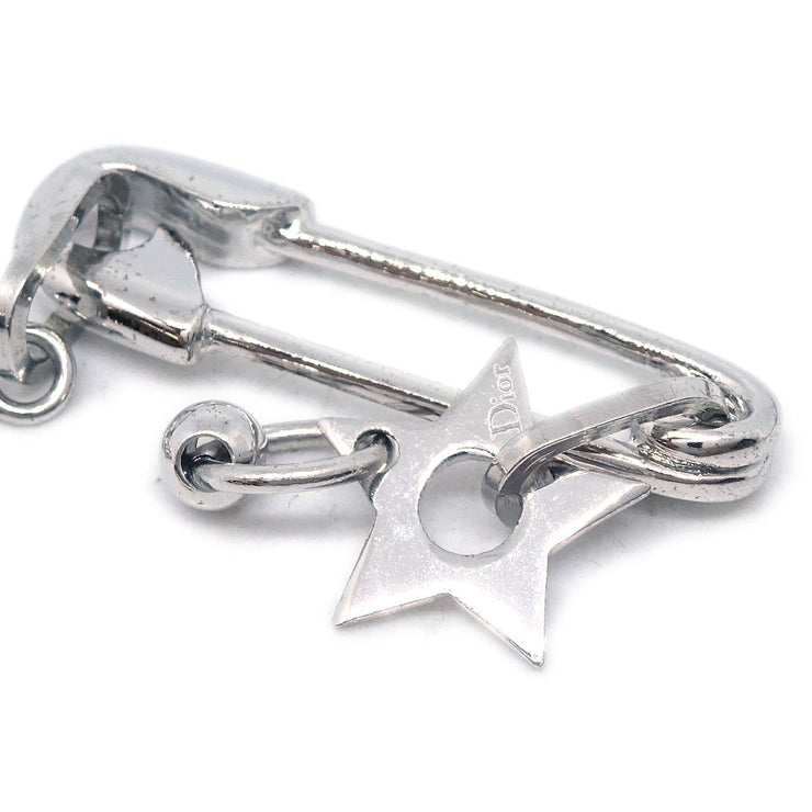 Christian Dior Earrings Clip-On Silver