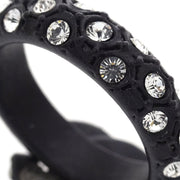 Chanel Ring Black Rhinestone #54 #14 02A