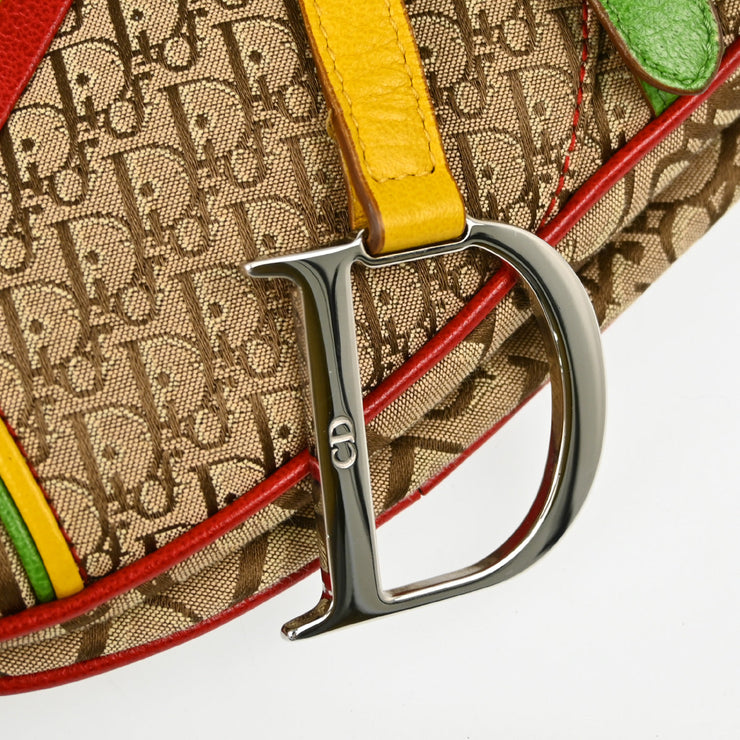 Christian Dior 2004 Rasta Trotter Saddle Handbag