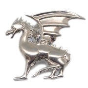 Hermes Dragon Brooch Pin Silver