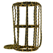 Chanel Black Gold Chain Bottle Holder 94A