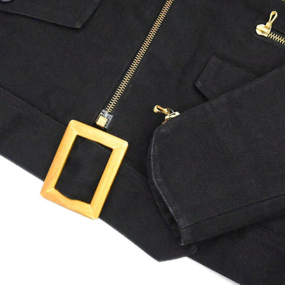 Chanel Setup Suit Jacket Skirt Black 01237 #36