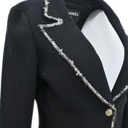 Chanel 2005 Emblem Single Breasted Jacket Black #36