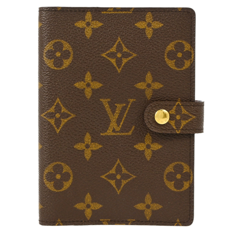 Louis Vuitton 2001 Monogram Agenda PM Note Book Cover R20005 Small Good